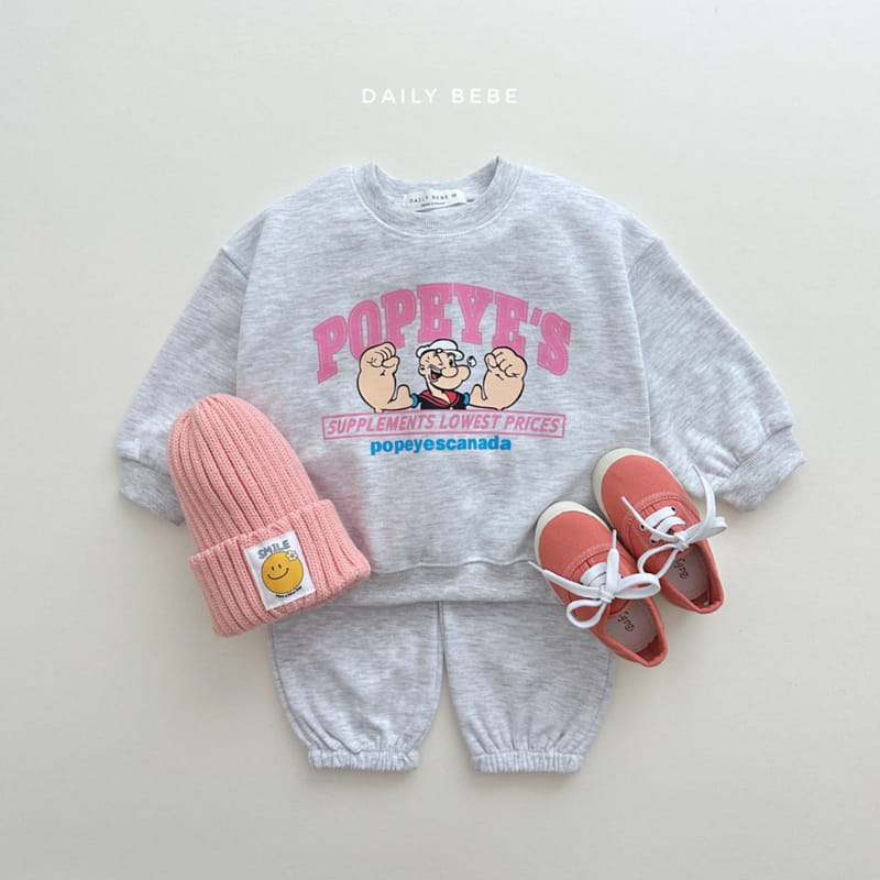 Daily Bebe - Korean Children Fashion - #kidzfashiontrend - Popeye Top Bottom Set - 2