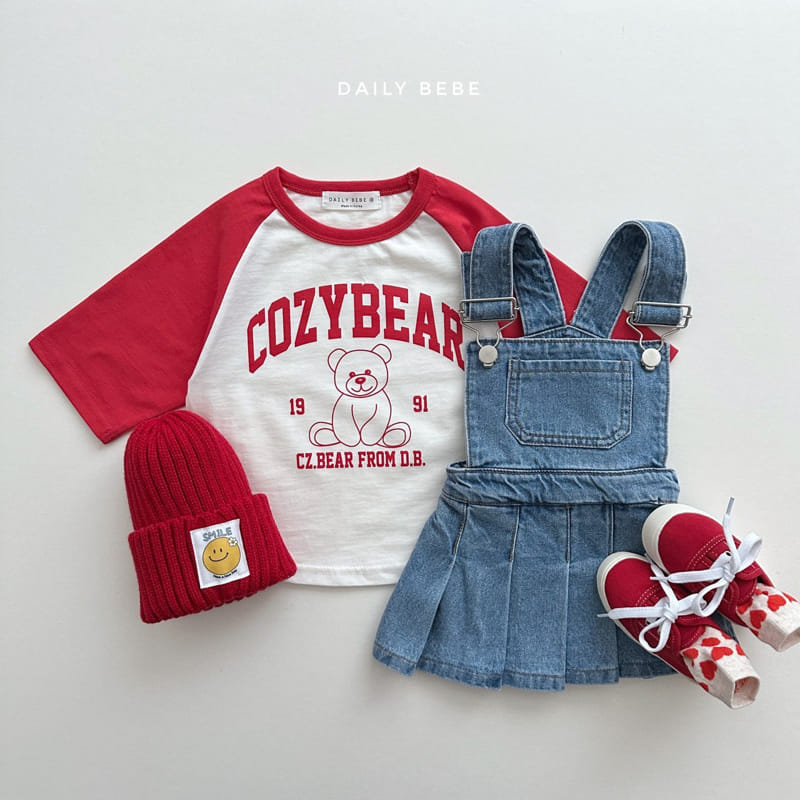 Daily Bebe - Korean Children Fashion - #littlefashionista - Denim Dungarees Skirt - 3