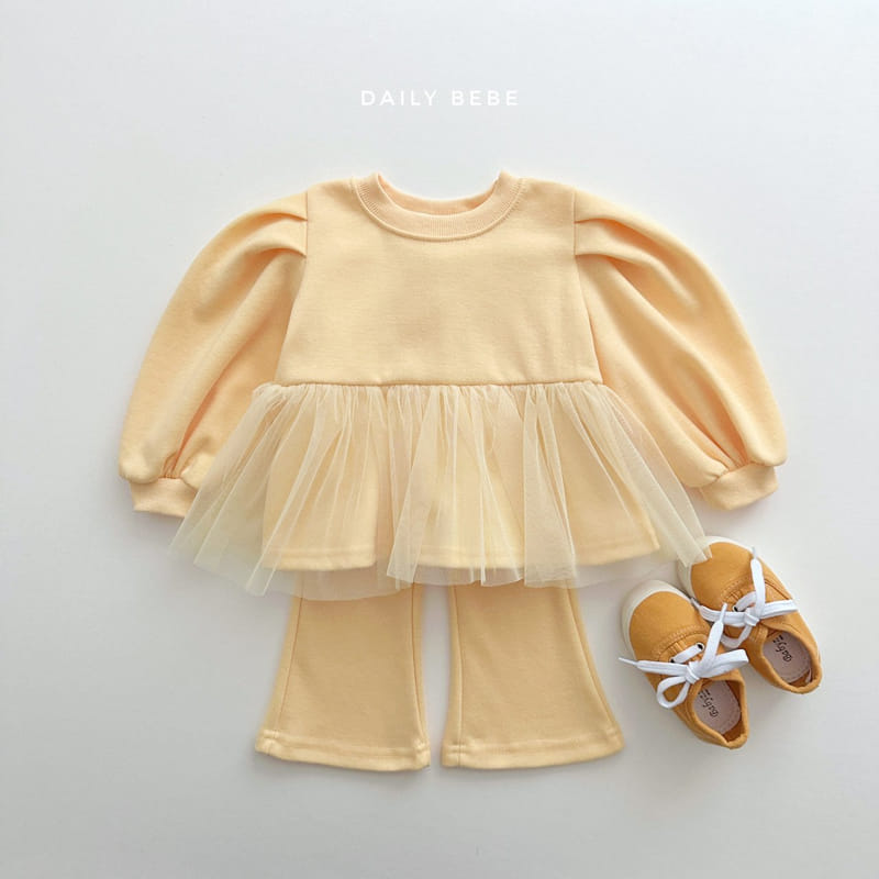 Daily Bebe - Korean Children Fashion - #littlefashionista - Sha Bootscut Top Bottom Set - 5