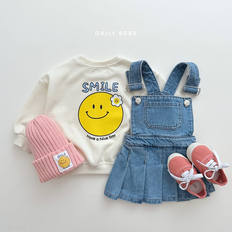 Daily Bebe - Korean Children Fashion - #minifashionista - Denim Dungarees Skirt - 5