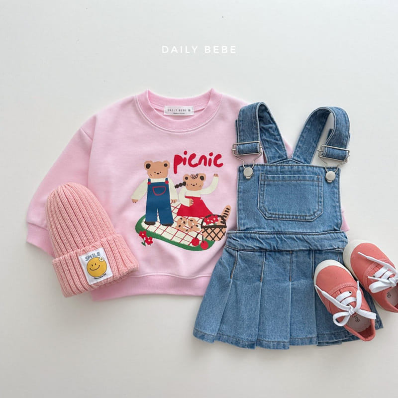 Daily Bebe - Korean Children Fashion - #prettylittlegirls - Denim Dungarees Skirt - 6