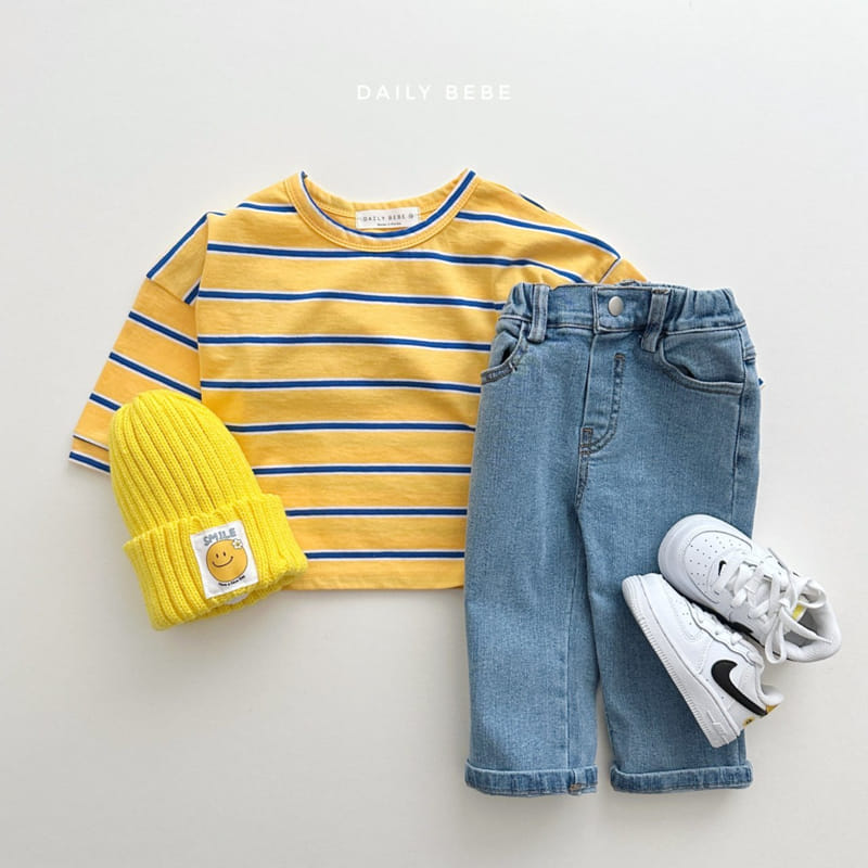 Daily Bebe - Korean Children Fashion - #stylishchildhood - Stripes Tee - 8