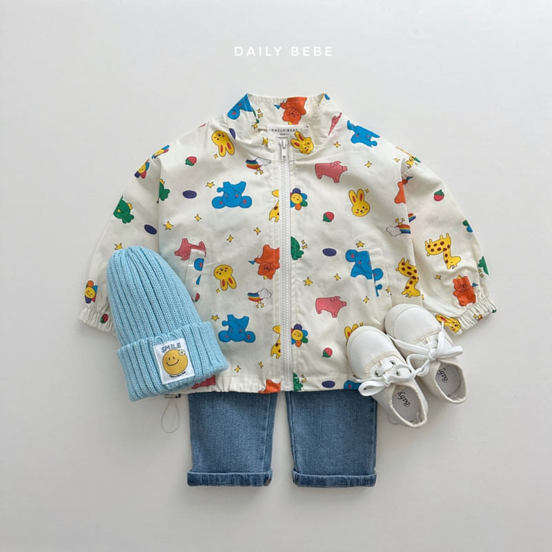 Daily Bebe - Korean Children Fashion - #todddlerfashion - Pattern Windbreaker - 9