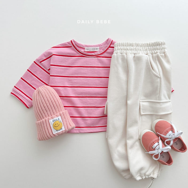 Daily Bebe - Korean Children Fashion - #todddlerfashion - Stripes Tee - 6