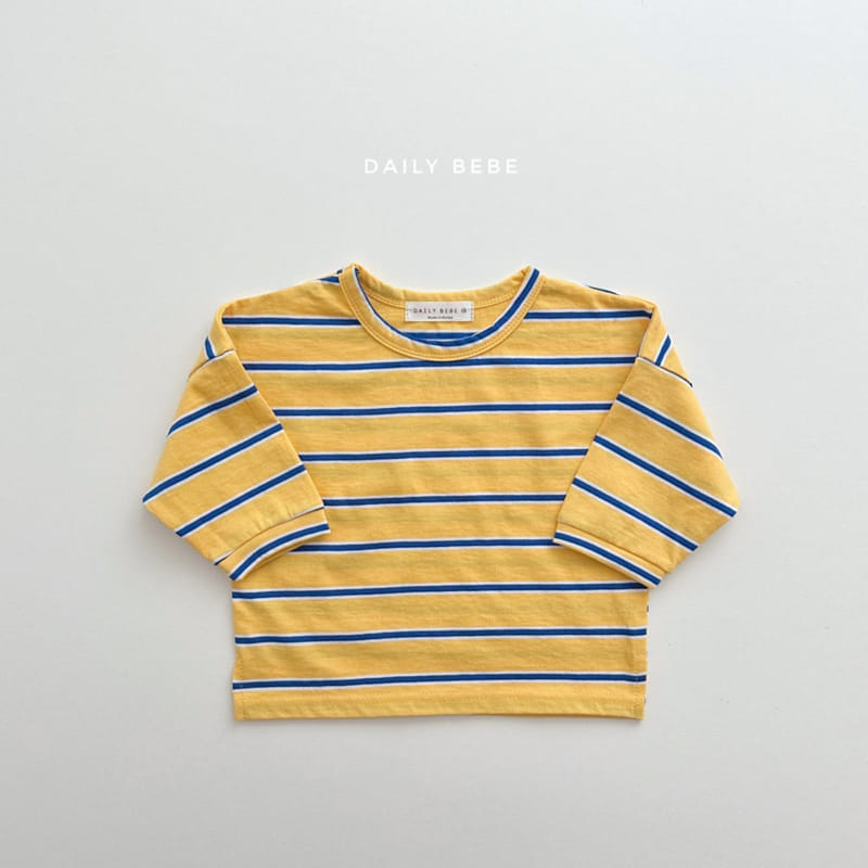 Daily Bebe - Korean Children Fashion - #toddlerclothing - Stripes Tee - 7