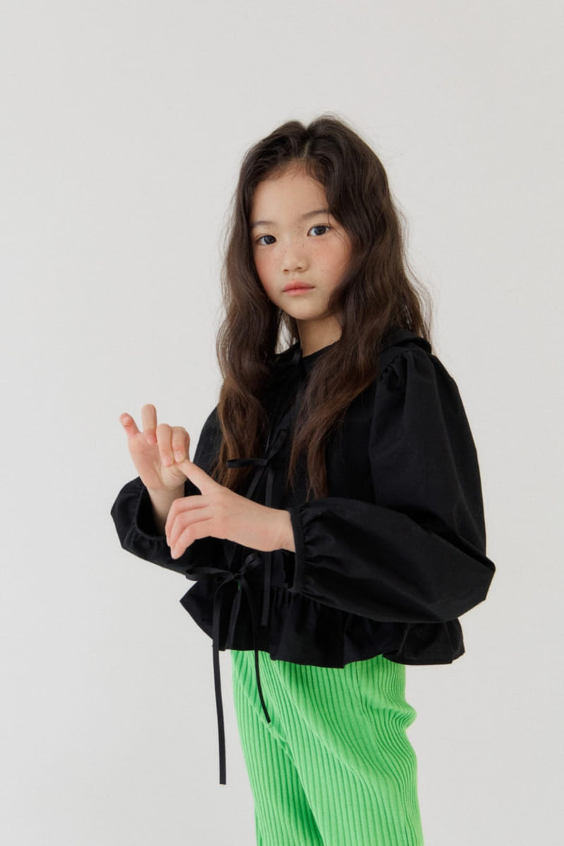 Dalkomhai - Korean Children Fashion - #minifashionista - Ribbon Blouse - 3