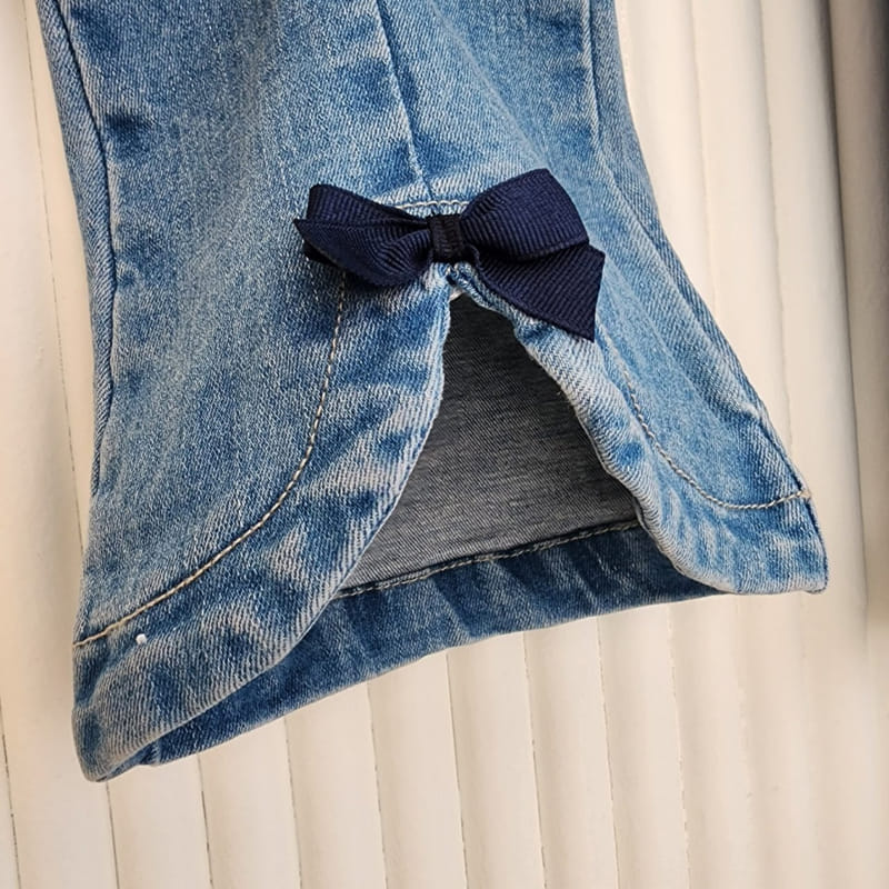 Dalla - Korean Children Fashion - #Kfashion4kids - Ribbon Jeans - 10