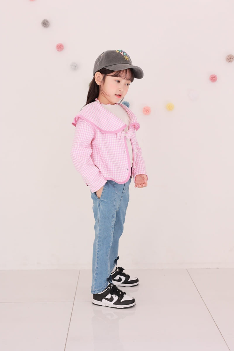 Dalla - Korean Children Fashion - #childrensboutique - Ribbon Jeans - 4