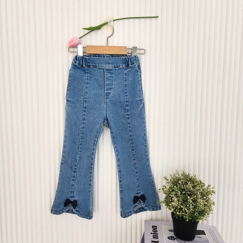 Dalla - Korean Children Fashion - #kidsstore - Ribbon Jeans - 8