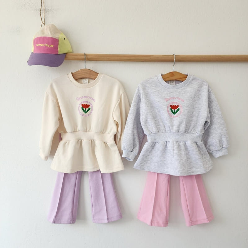 Dalla - Korean Children Fashion - #prettylittlegirls - Hurry Piping Top Bottom Set - 10