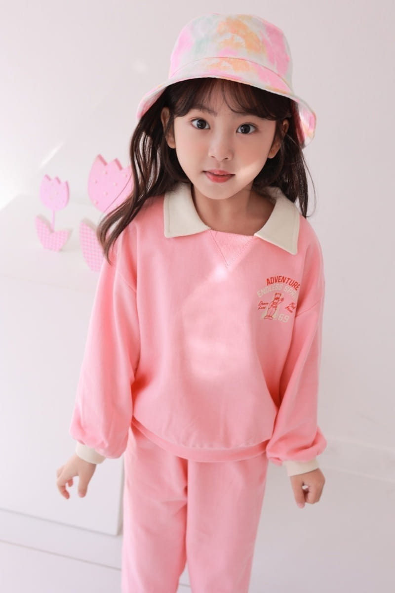 Dalla - Korean Children Fashion - #stylishchildhood - Collar Color Top Bottom Set - 12