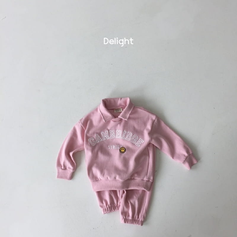 Delight - Korean Children Fashion - #Kfashion4kids - Cambridge Collar Top Bottom Set - 9