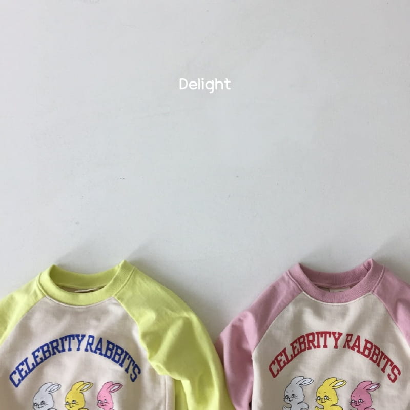 Delight - Korean Children Fashion - #Kfashion4kids - Celebrity Raglan Top Bottom Set - 2