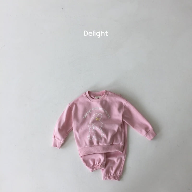 Delight - Korean Children Fashion - #childofig - Embo Bunny Top Bottom Set - 11