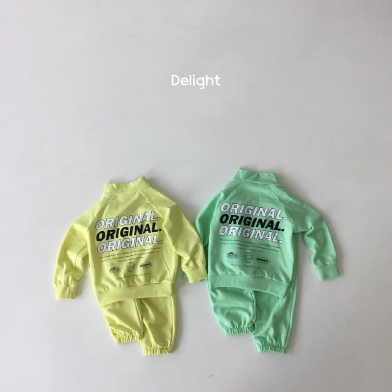 Delight - Korean Children Fashion - #childofig - Original Half Top Bottom Set - 2