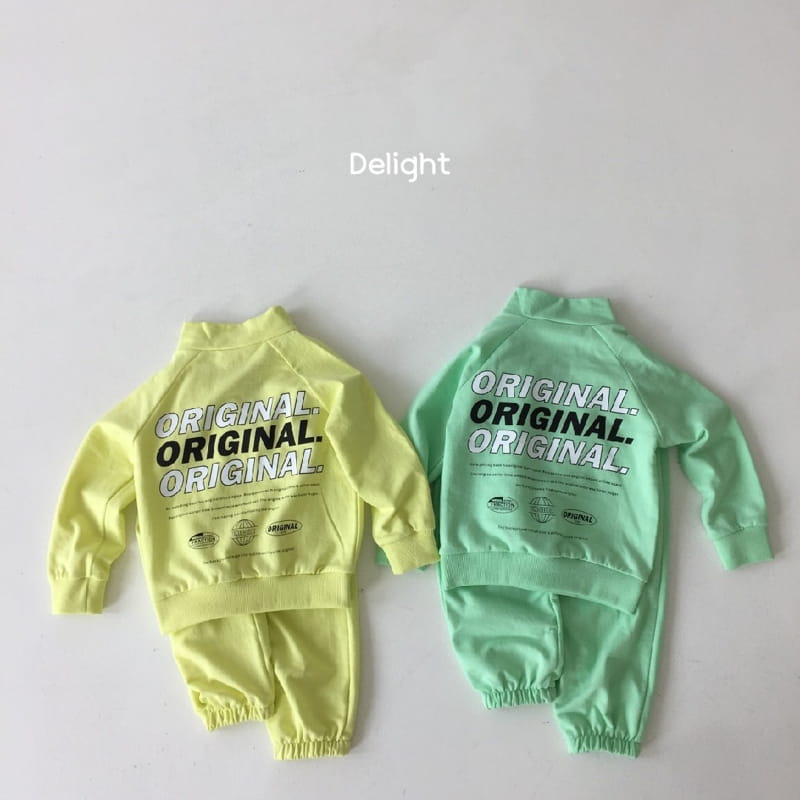 Delight - Korean Children Fashion - #childrensboutique - Original Half Top Bottom Set - 3