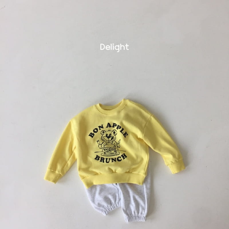 Delight - Korean Children Fashion - #discoveringself - Brunch Bear Top Bottom SET - 8