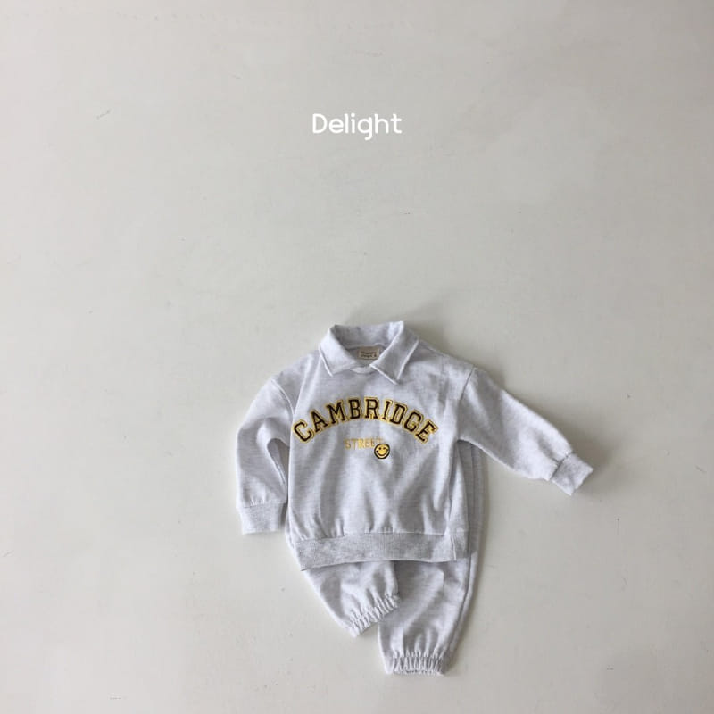 Delight - Korean Children Fashion - #fashionkids - Cambridge Collar Top Bottom Set - 5