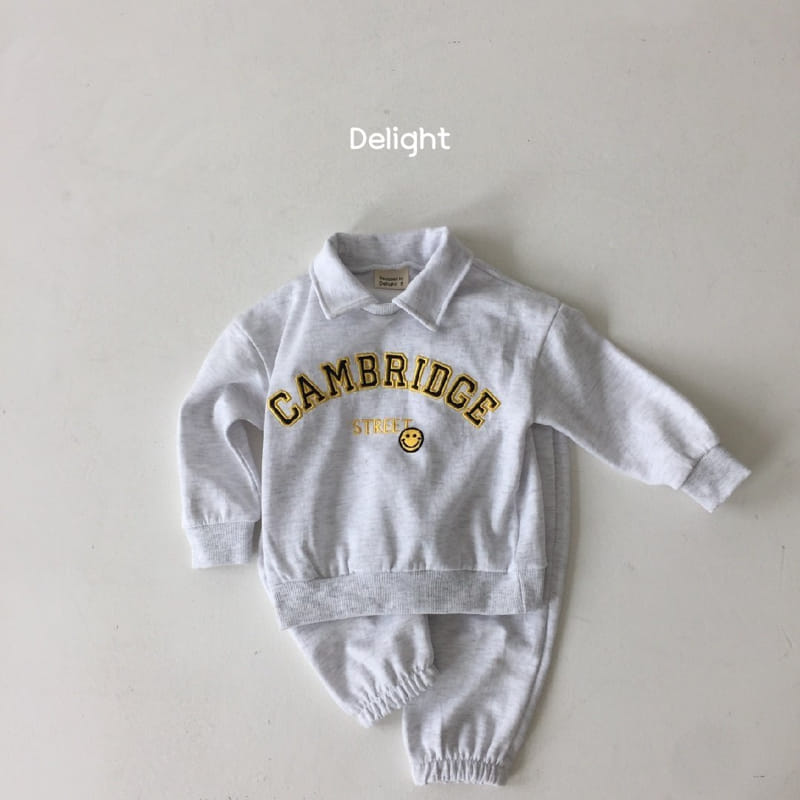 Delight - Korean Children Fashion - #kidsshorts - Cambridge Collar Top Bottom Set - 6