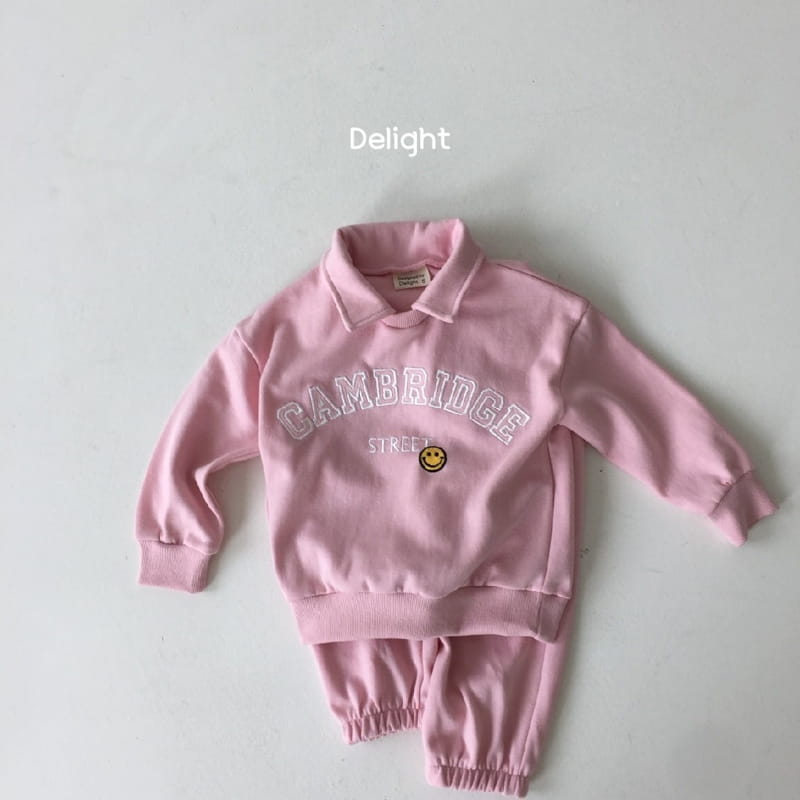 Delight - Korean Children Fashion - #littlefashionista - Cambridge Collar Top Bottom Set - 10