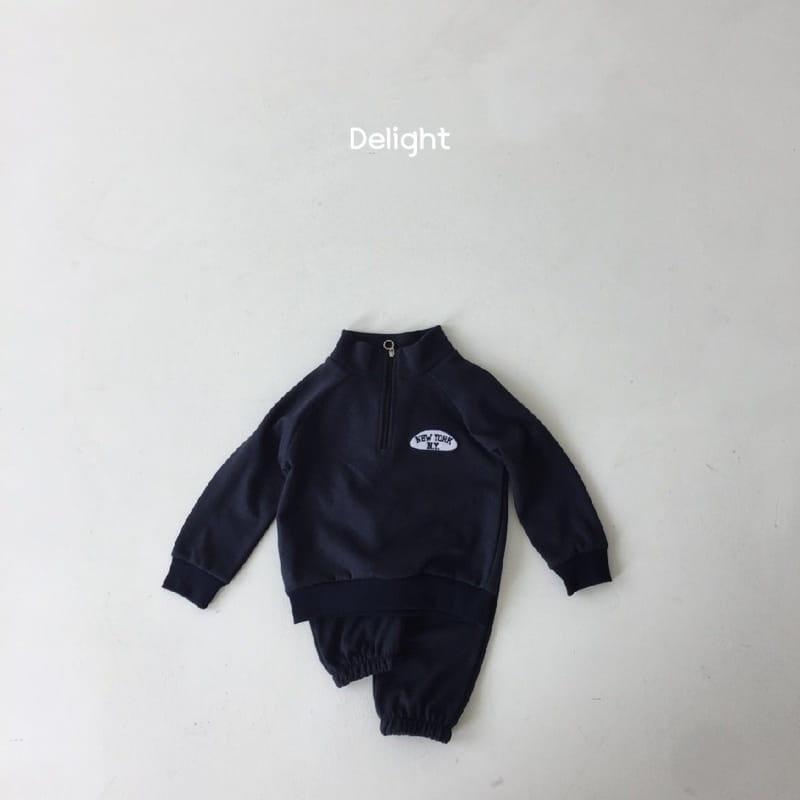 Delight - Korean Children Fashion - #magicofchildhood - New York Patch Embrodiery Top Bottom Set - 9