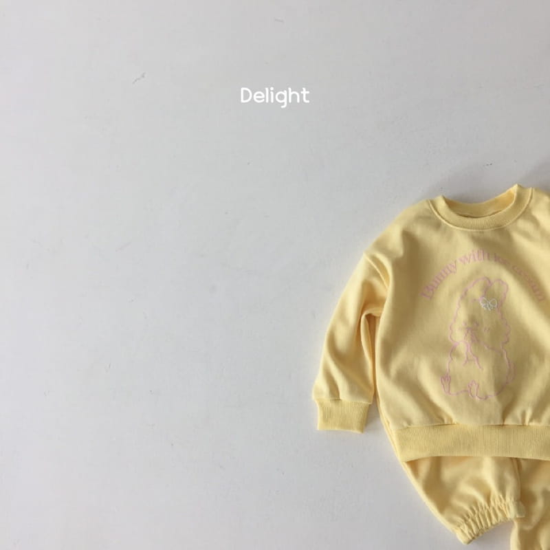 Delight - Korean Children Fashion - #magicofchildhood - Embo Bunny Top Bottom Set - 5