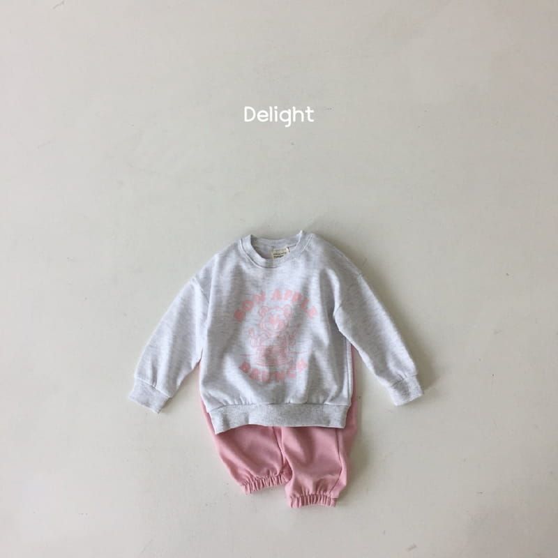 Delight - Korean Children Fashion - #toddlerclothing - Brunch Bear Top Bottom SET - 4