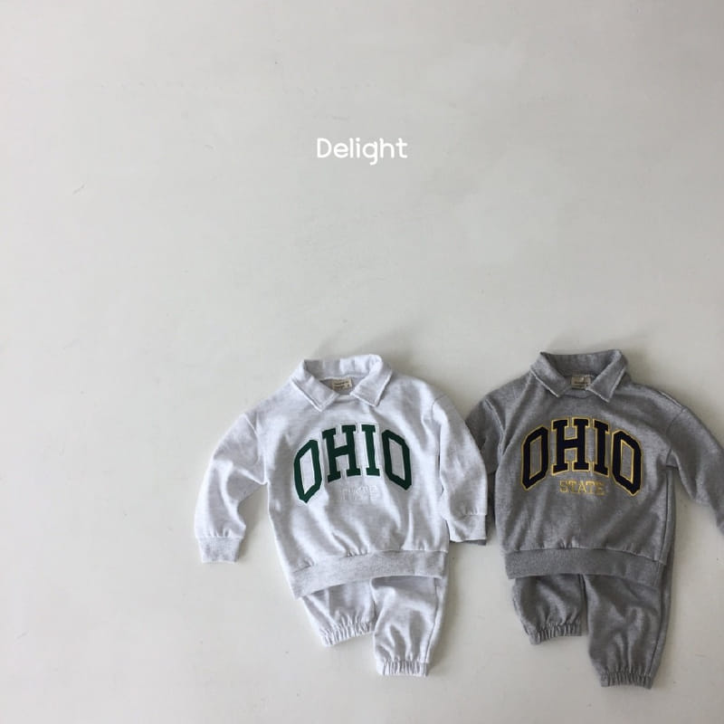 Delight - Korean Children Fashion - #todddlerfashion - Ohaio Top Bottom Set - 3