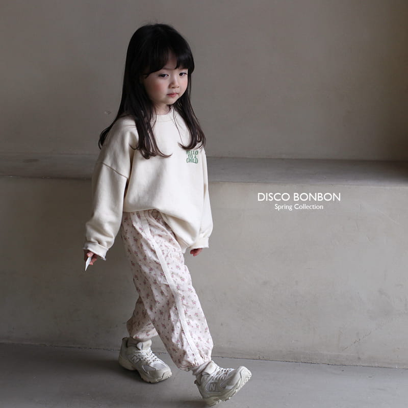 Disco Bonbon - Korean Children Fashion - #Kfashion4kids - Hello Embrodiery Sweatshirt