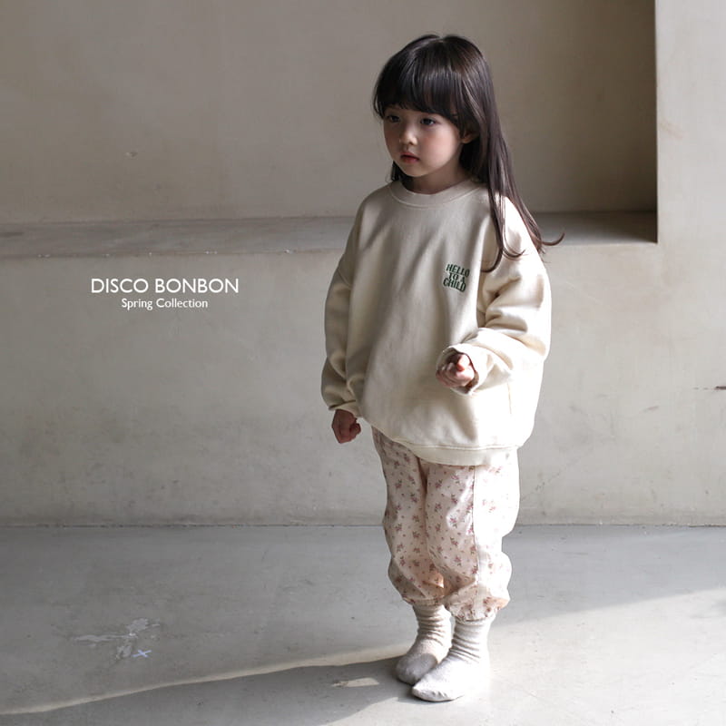 Disco Bonbon - Korean Children Fashion - #childofig - Hello Embrodiery Sweatshirt - 6