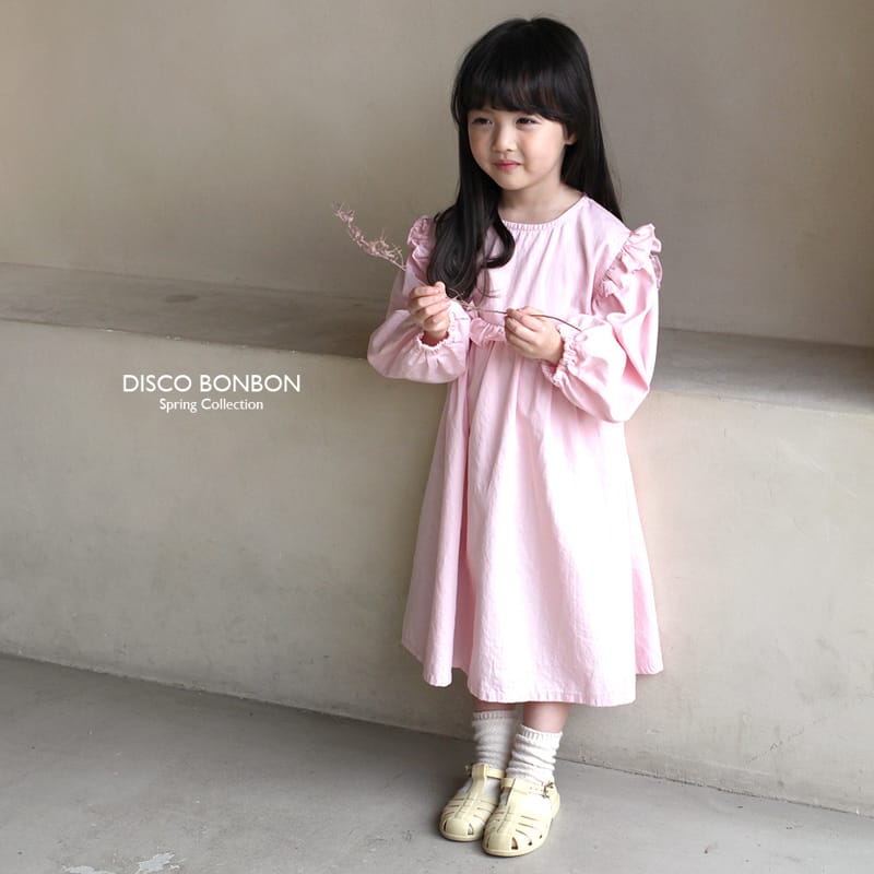 Disco Bonbon - Korean Children Fashion - #childofig - Pink One-piece - 2