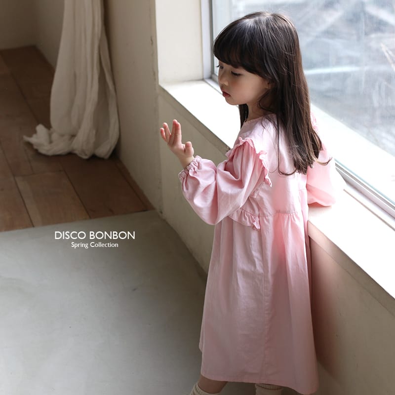 Disco Bonbon - Korean Children Fashion - #childofig - Pink One-piece - 4