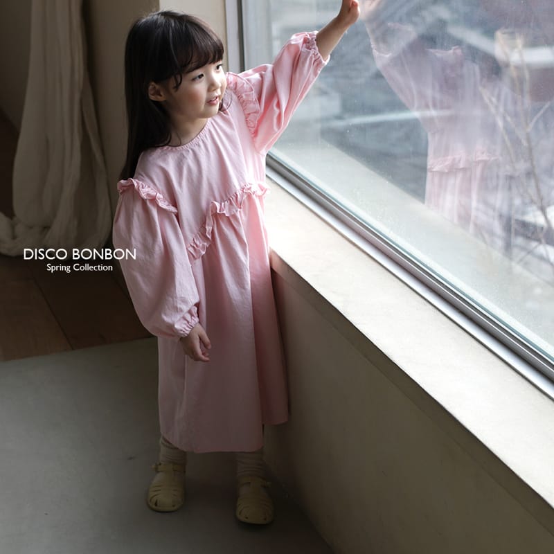 Disco Bonbon - Korean Children Fashion - #designkidswear - Pink One-piece - 5