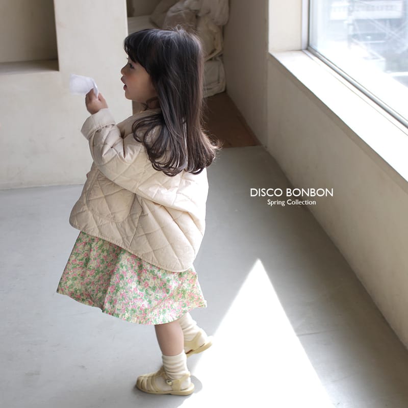 Disco Bonbon - Korean Children Fashion - #fashionkids - Beige Quilting Jumper - 7