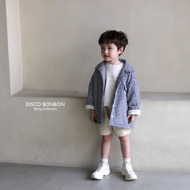 Disco Bonbon - Korean Children Fashion - #fashionkids - Navy Check Jumper - 3