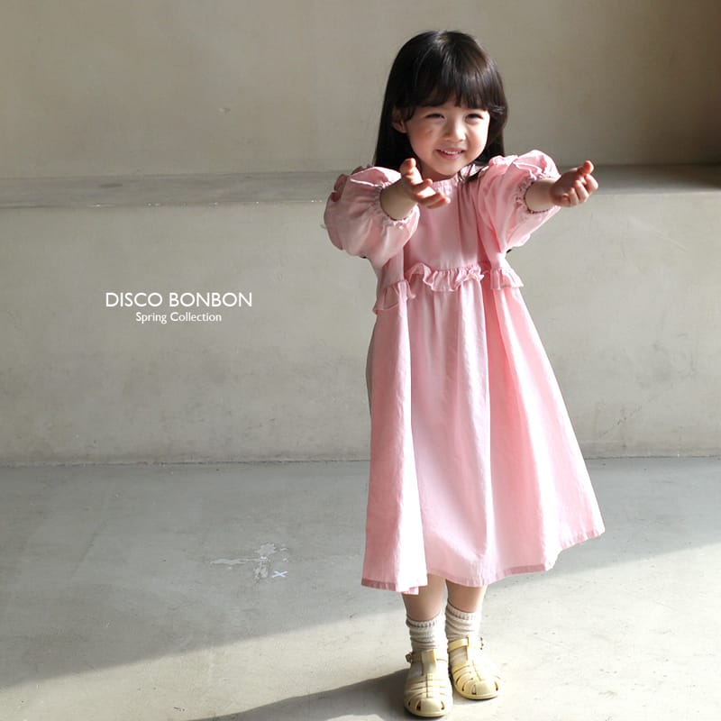 Disco Bonbon - Korean Children Fashion - #fashionkids - Pink One-piece - 7