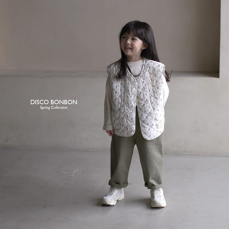 Disco Bonbon - Korean Children Fashion - #kidsshorts - Floral Vest