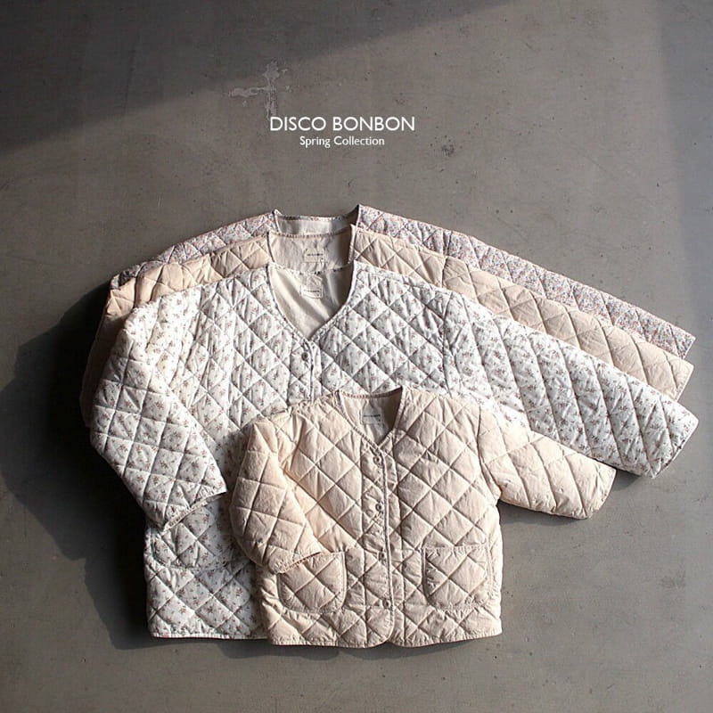 Disco Bonbon - Korean Children Fashion - #littlefashionista - Beige Quilting Jumper - 12