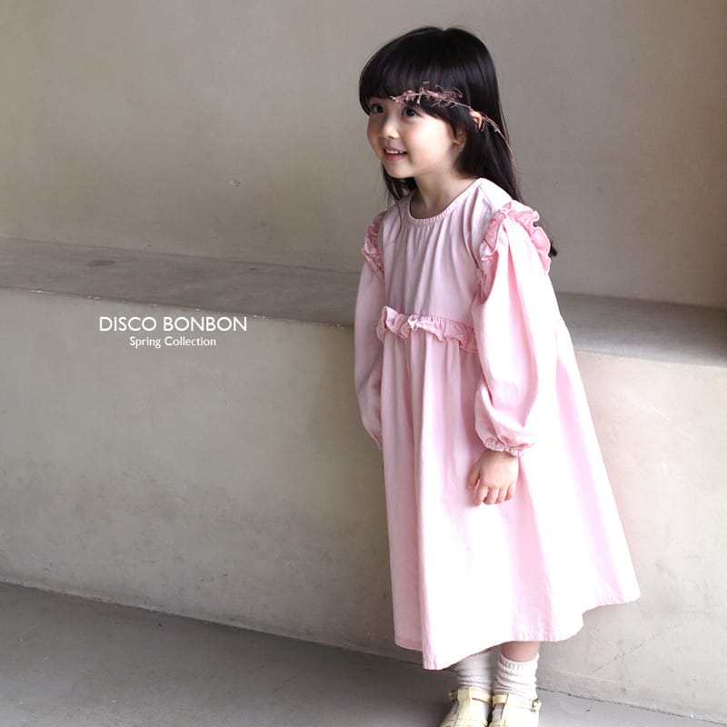 Disco Bonbon - Korean Children Fashion - #prettylittlegirls - Pink One-piece