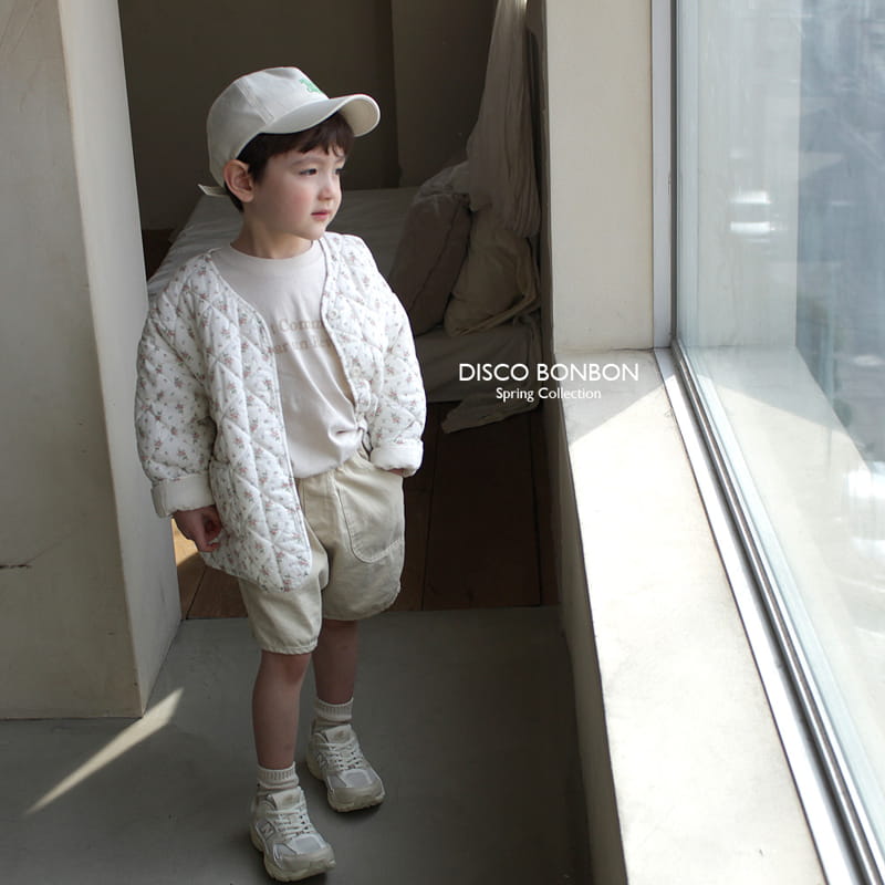 Disco Bonbon - Korean Children Fashion - #toddlerclothing - Flower Bonbon Quilting Jumper - 2