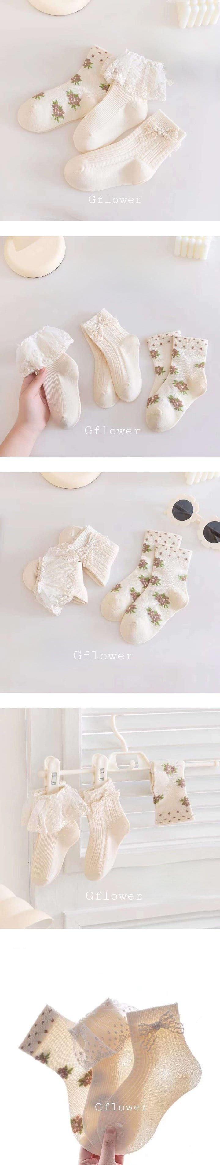 G Flower - Korean Children Fashion - #Kfashion4kids - Lace Socks Set