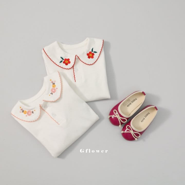 G Flower - Korean Children Fashion - #designkidswear - Embrodiery Tee - 11