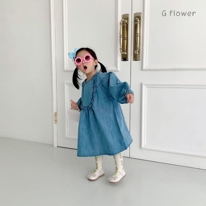 G Flower - Korean Children Fashion - #fashionkids - Denim One-piece - 2