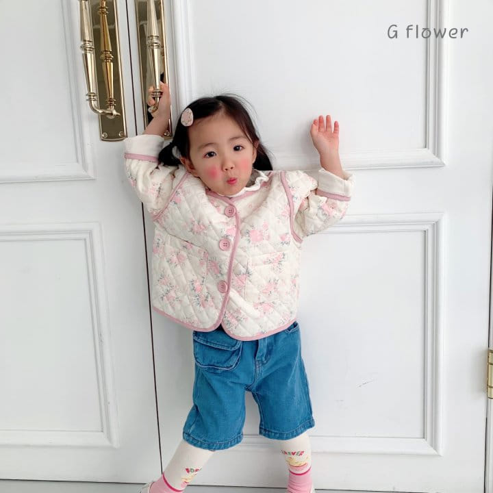 G Flower - Korean Children Fashion - #fashionkids - Flower Quilting Jacket - 4