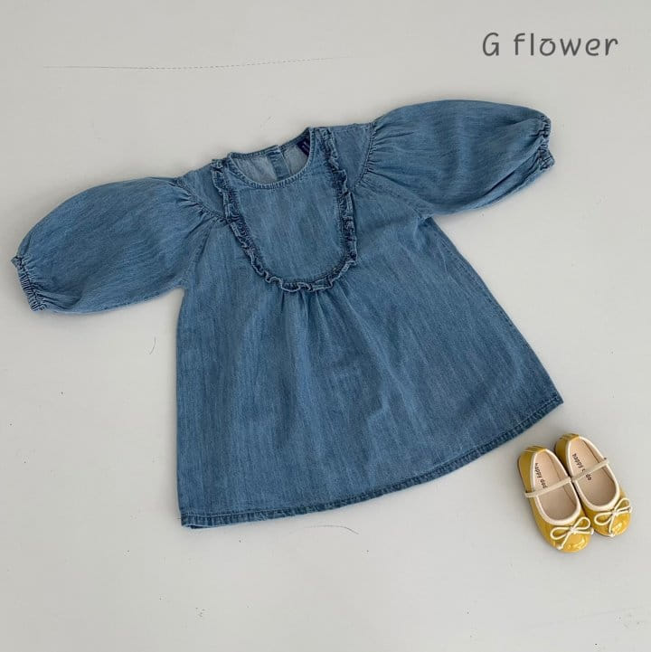 G Flower - Korean Children Fashion - #littlefashionista - Denim One-piece - 7