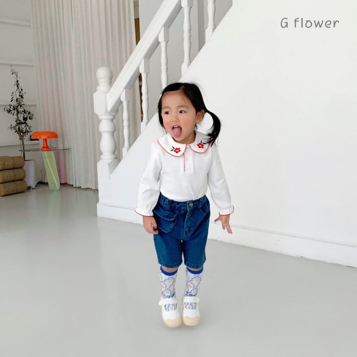 G Flower - Korean Children Fashion - #minifashionista - Embrodiery Tee - 6