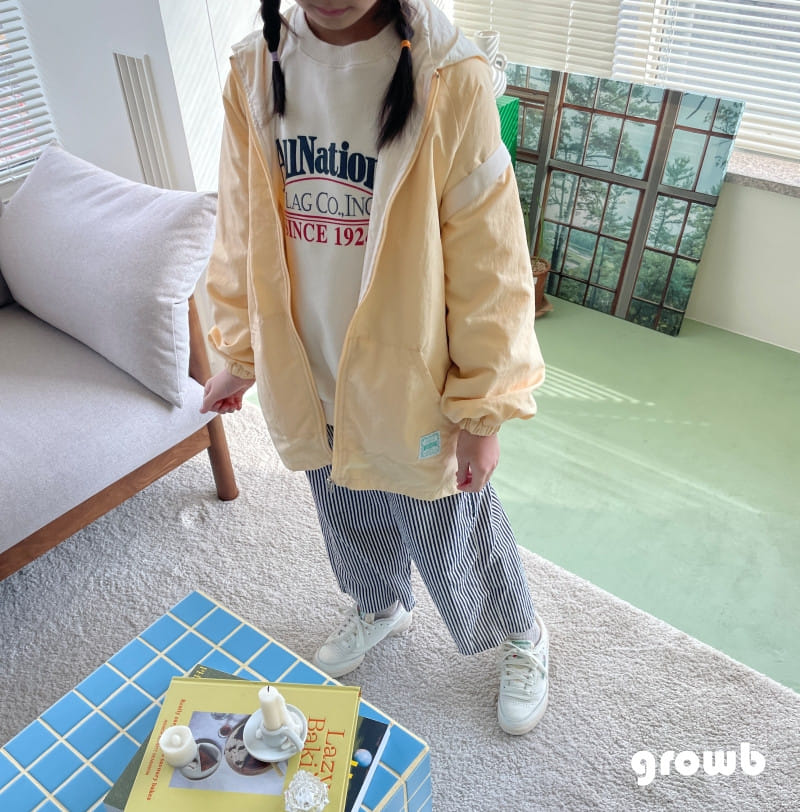 Grow B - Korean Children Fashion - #Kfashion4kids - Little Color Hoody Jumper - 10