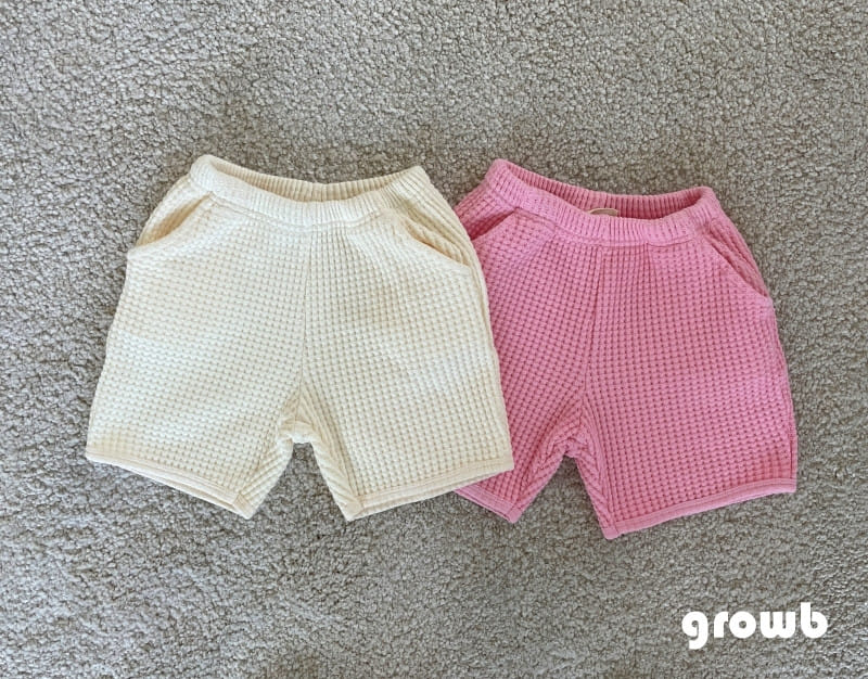 Grow B - Korean Children Fashion - #fashionkids - Bog Waffle Shorts