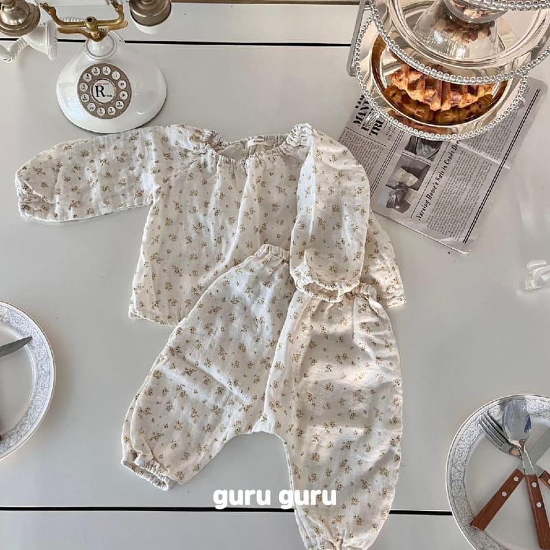 Guru Guru - Korean Baby Fashion - #babyfashion - Pampas Top Bottom Set