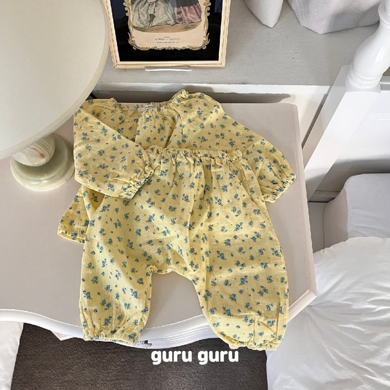 Guru Guru - Korean Baby Fashion - #babyfever - Pampas Top Bottom Set - 2